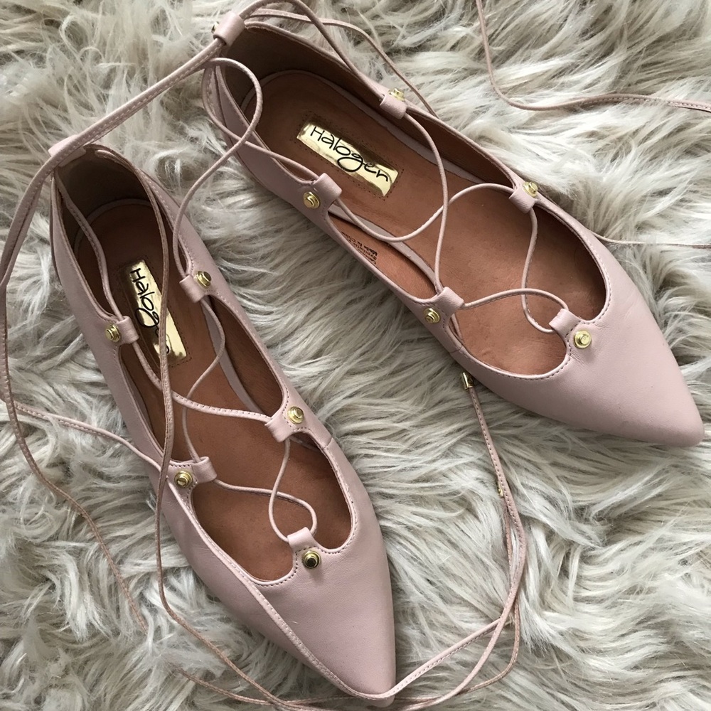 Halogen Lace Up Flats 6.5